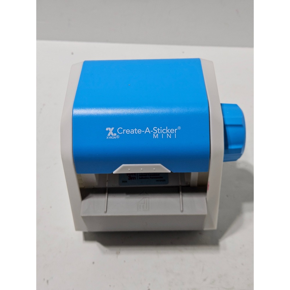 Create-A-Sticker Mini Sticker Maker Xyron Blue White XRN250-CFT